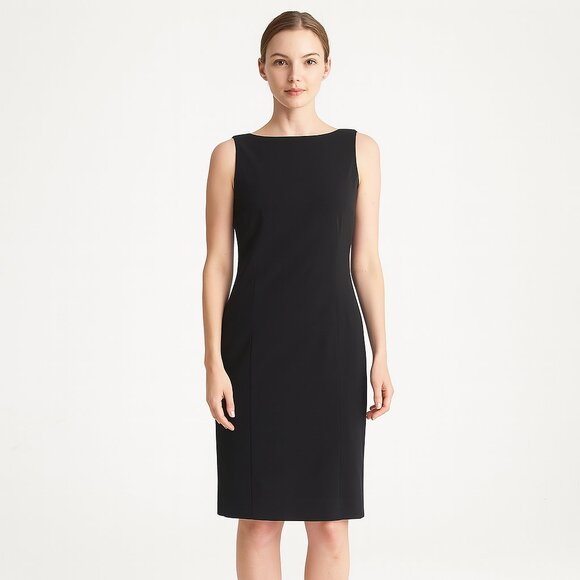 Boston Proper Dresses & Skirts - Boston Proper Classic Black Midi Dress
